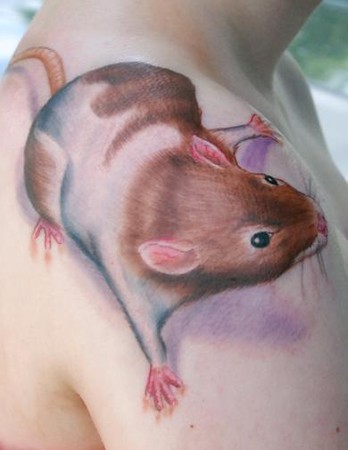 Tattoos - Her pet rat - 46696